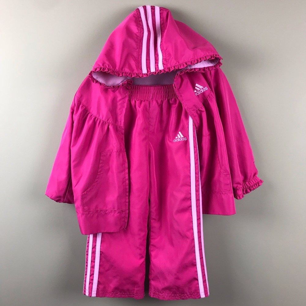 [SOLD] Girls Adidas Pink Windbreaker Track Suit